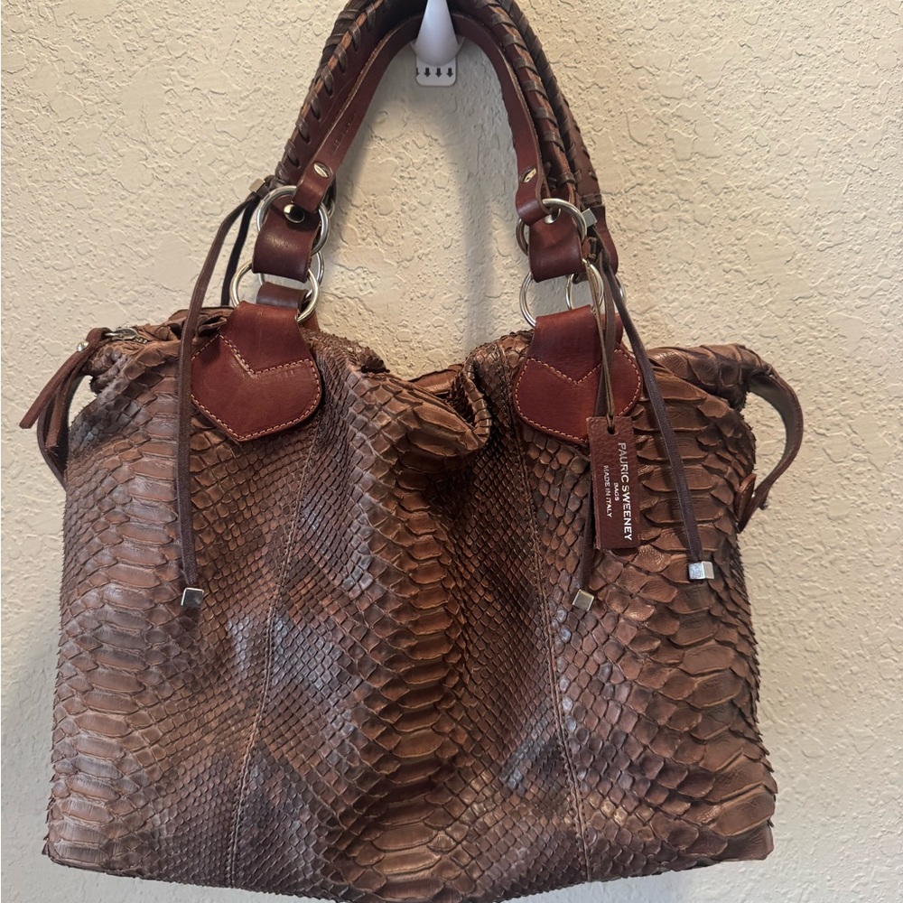 PAURIC SWEENEY Brown Leather Handbag